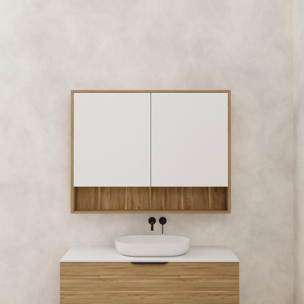 Carini - 1200mm Tuscan Oak Shaving Cabinet