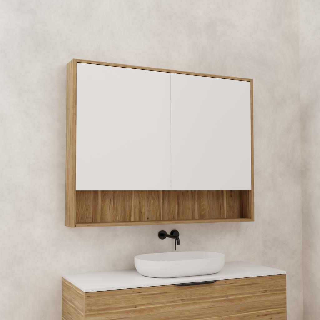 Carini - 1200mm Tuscan Oak Shaving Cabinet