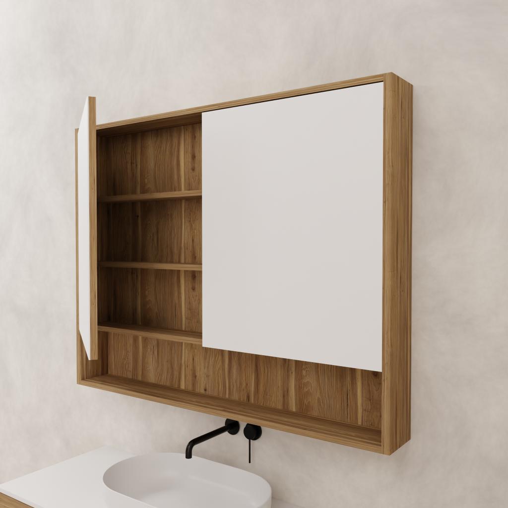 Carini - 1200mm Tuscan Oak Shaving Cabinet