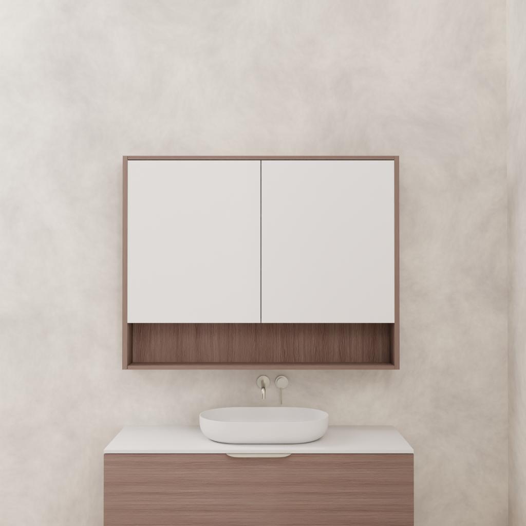 Carini - 1200mm Urban Oak Shaving Cabinet