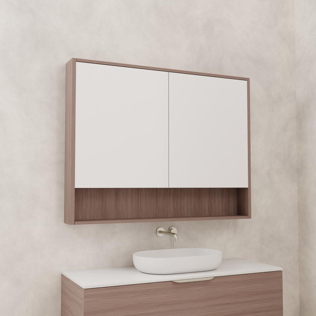 Carini - 1200mm Urban Oak Shaving Cabinet