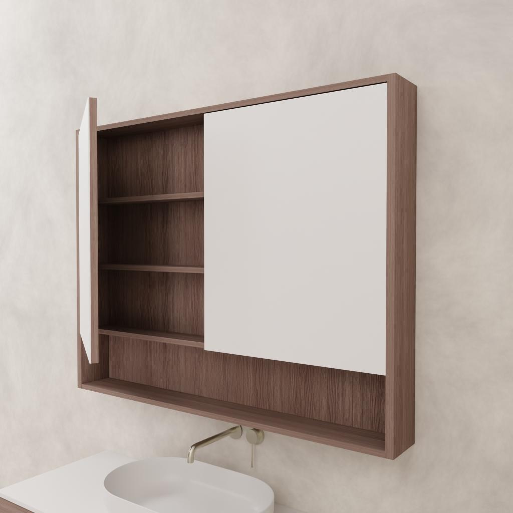 Carini - 1200mm Urban Oak Shaving Cabinet