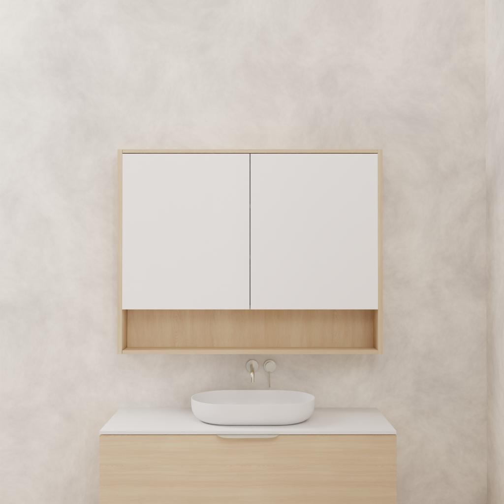 Carini - 1200mm Vero Oak Shaving Cabinet