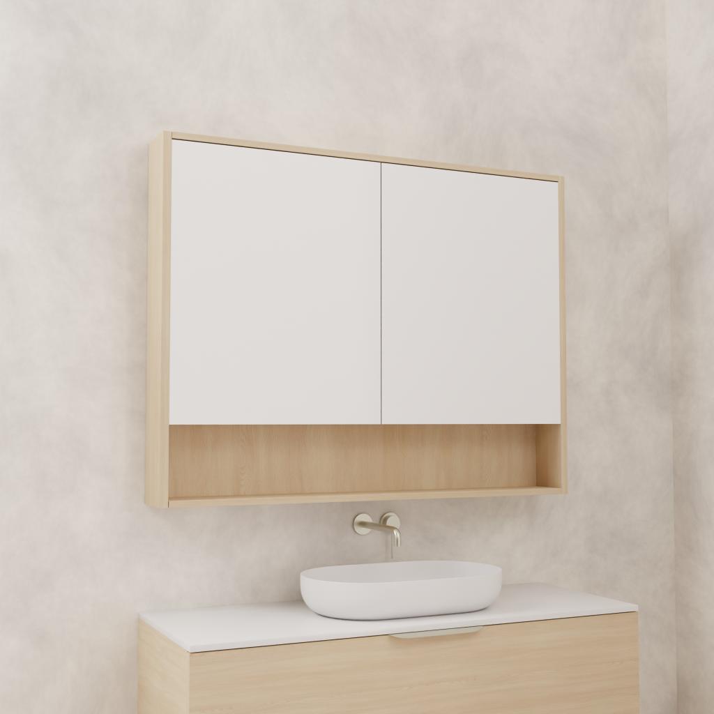 Carini - 1200mm Vero Oak Shaving Cabinet