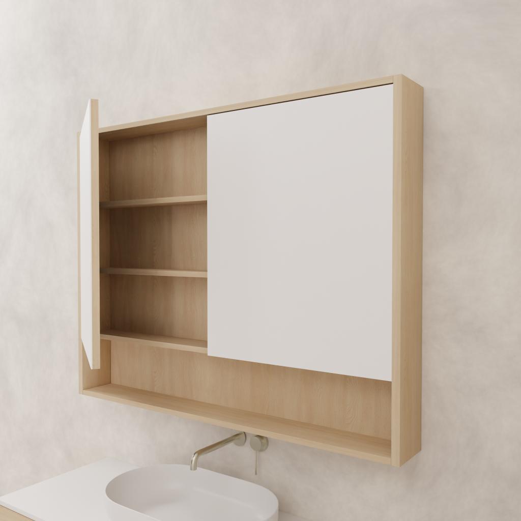 Carini - 1200mm Vero Oak Shaving Cabinet