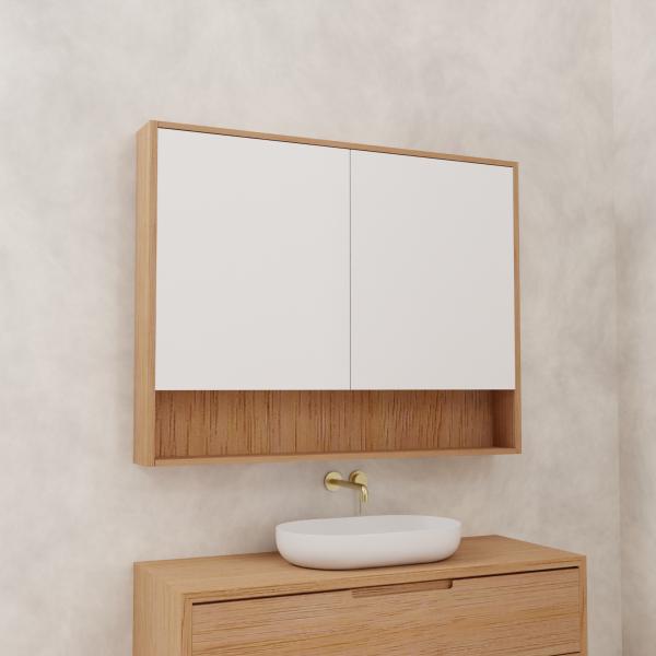 Carini - 1200mm Victorian Ash Shaving Cabinet