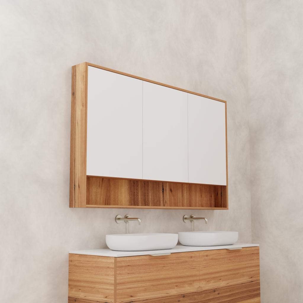Carini - 1500mm Blackbutt Shaving Cabinet