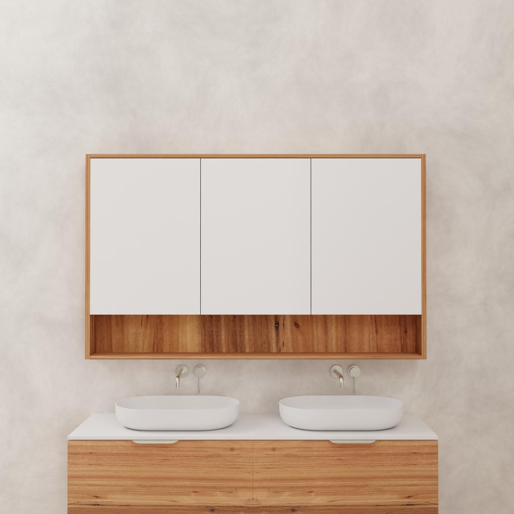 Carini - 1500mm Blackbutt Shaving Cabinet