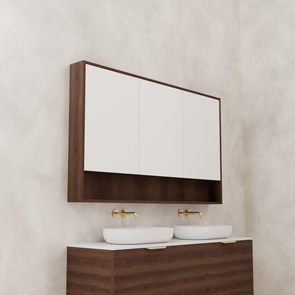 Carini - 1500mm Chestnut Shaving Cabinet