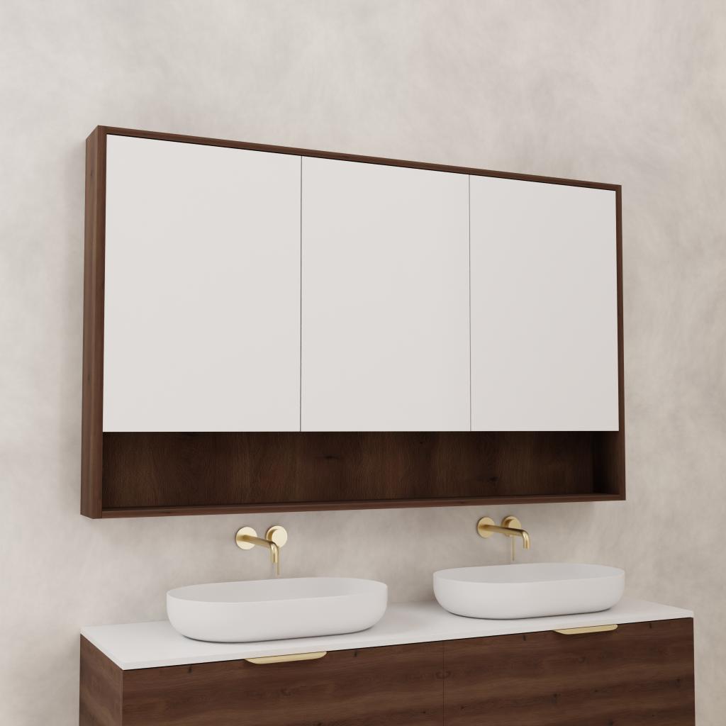 Carini - 1500mm Chestnut Shaving Cabinet