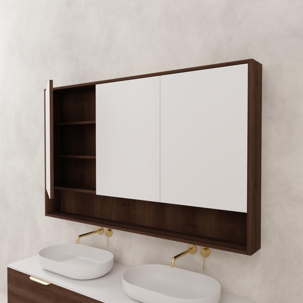 Carini - 1500mm Chestnut Shaving Cabinet