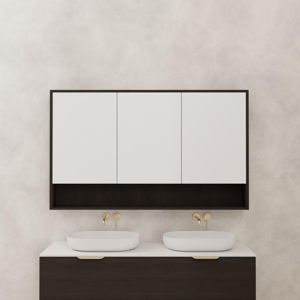Carini - 1500mm Smoked Onyx Shaving Cabinet