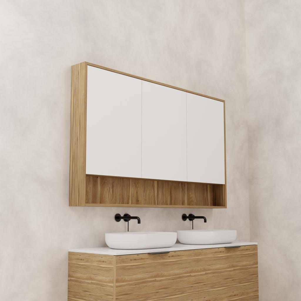Carini - 1500mm Tuscan Oak Shaving Cabinet