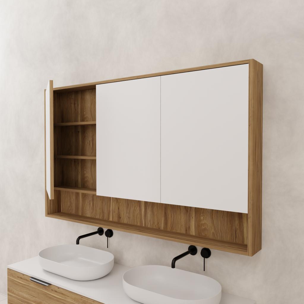 Carini - 1500mm Tuscan Oak Shaving Cabinet