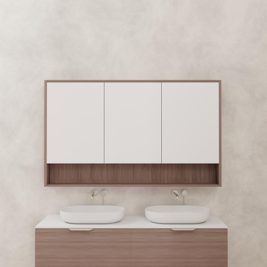 Carini - 1500mm Urban Oak Shaving Cabinet