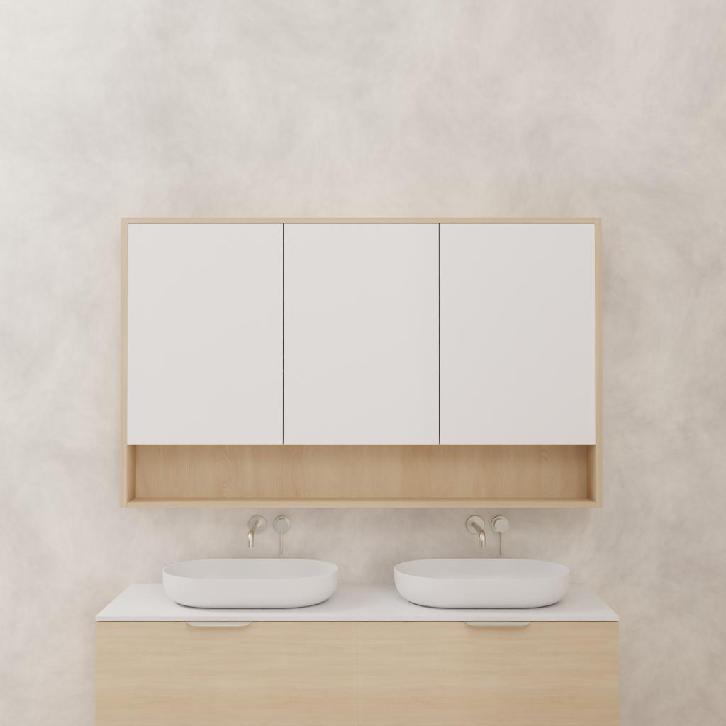 Carini - 1500mm Vero Oak Shaving Cabinet