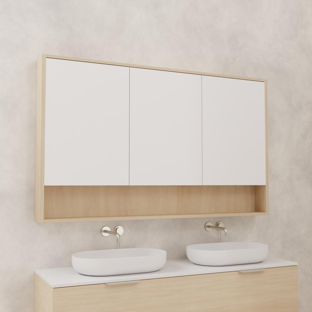 Carini - 1500mm Vero Oak Shaving Cabinet