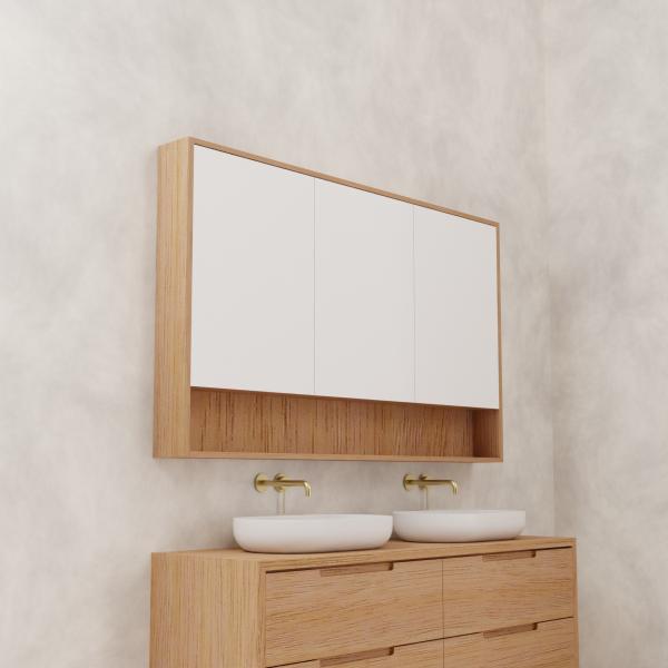 Carini - 1500mm Victorian Ash Shaving Cabinet