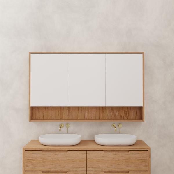 Carini - 1500mm Victorian Ash Shaving Cabinet