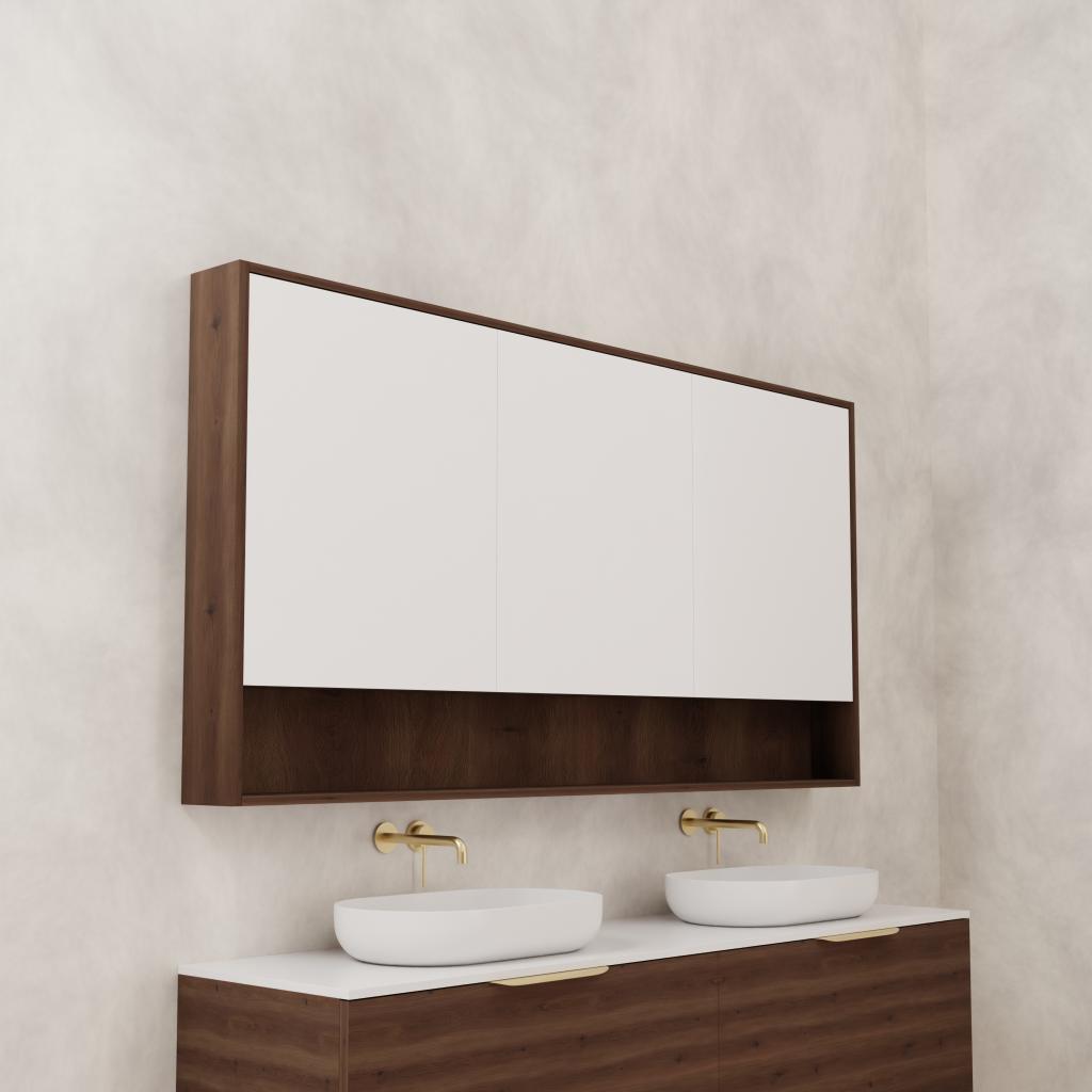 Carini - 1800mm Chestnut Shaving Cabinet