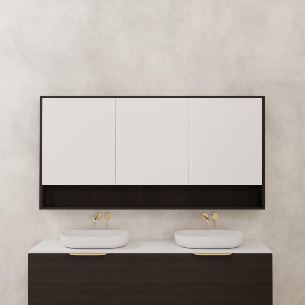 Carini - 1800mm Smoked Onyx Shaving Cabinet