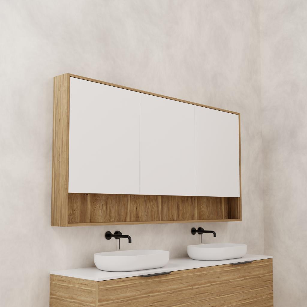 Carini - 1800mm Tuscan Oak Shaving Cabinet