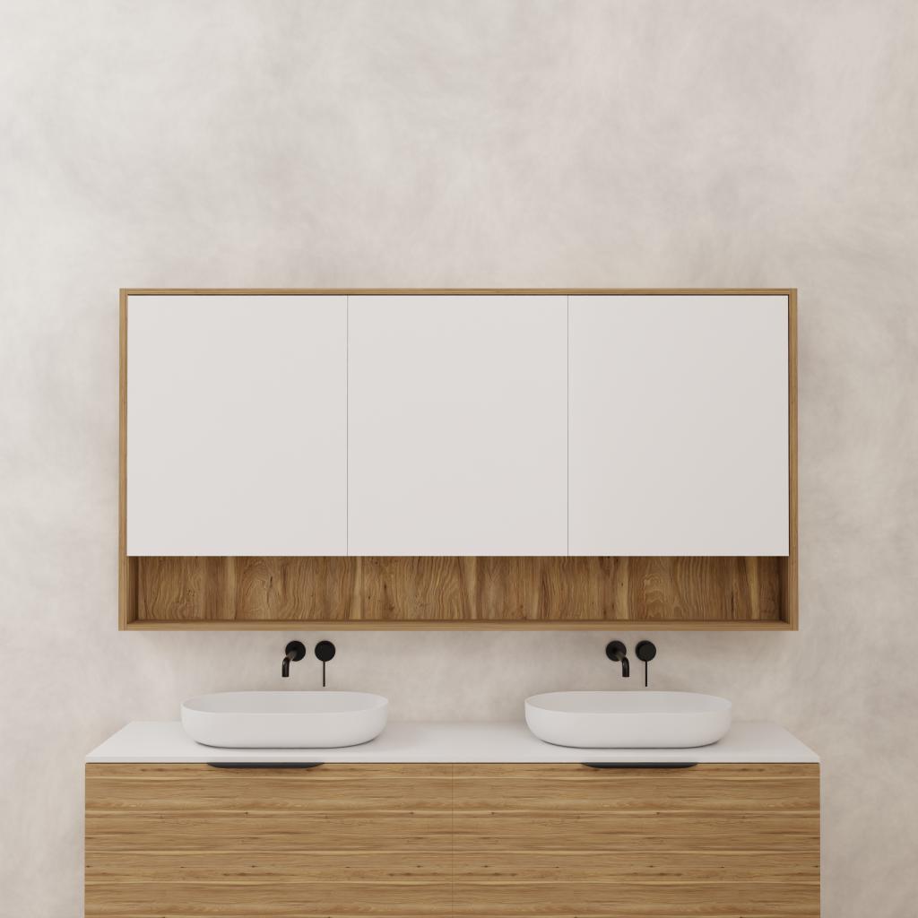 Carini - 1800mm Tuscan Oak Shaving Cabinet