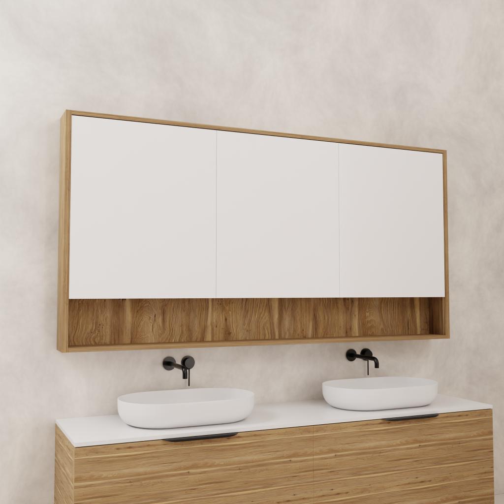 Carini - 1800mm Tuscan Oak Shaving Cabinet