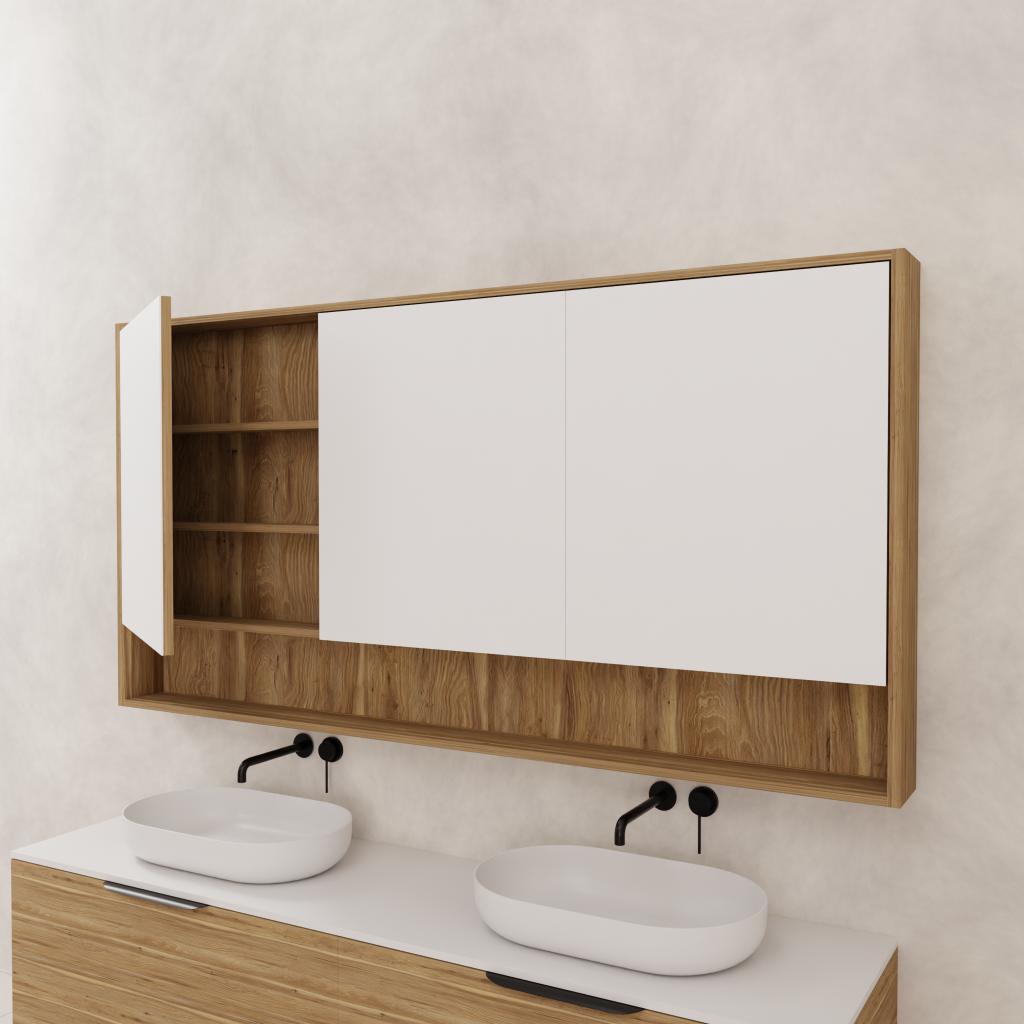 Carini - 1800mm Tuscan Oak Shaving Cabinet