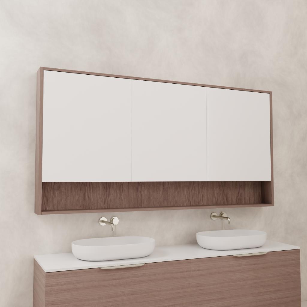 Carini - 1800mm Urban Oak Shaving Cabinet