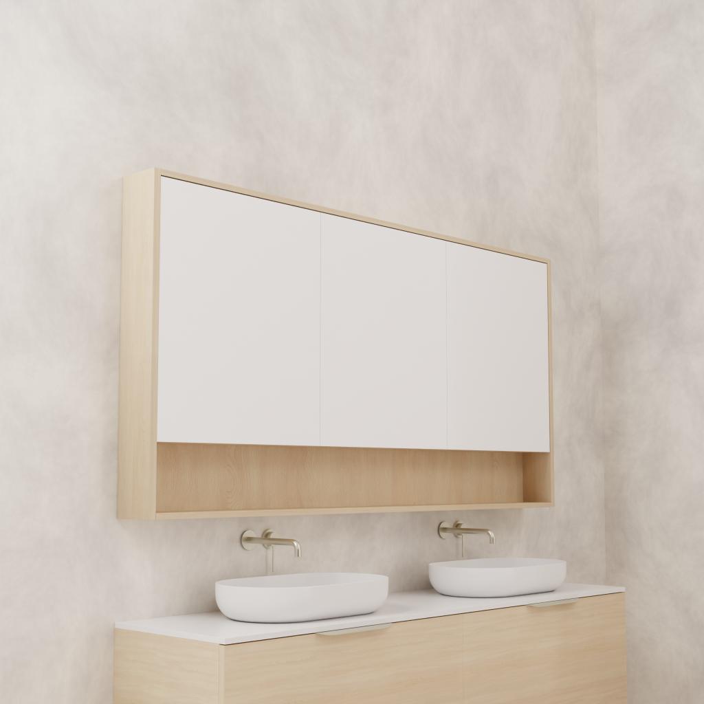 Carini - 1800mm Vero Oak Shaving Cabinet