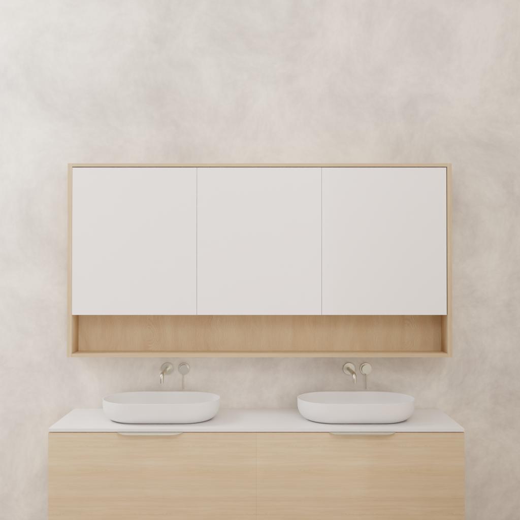 Carini - 1800mm Vero Oak Shaving Cabinet