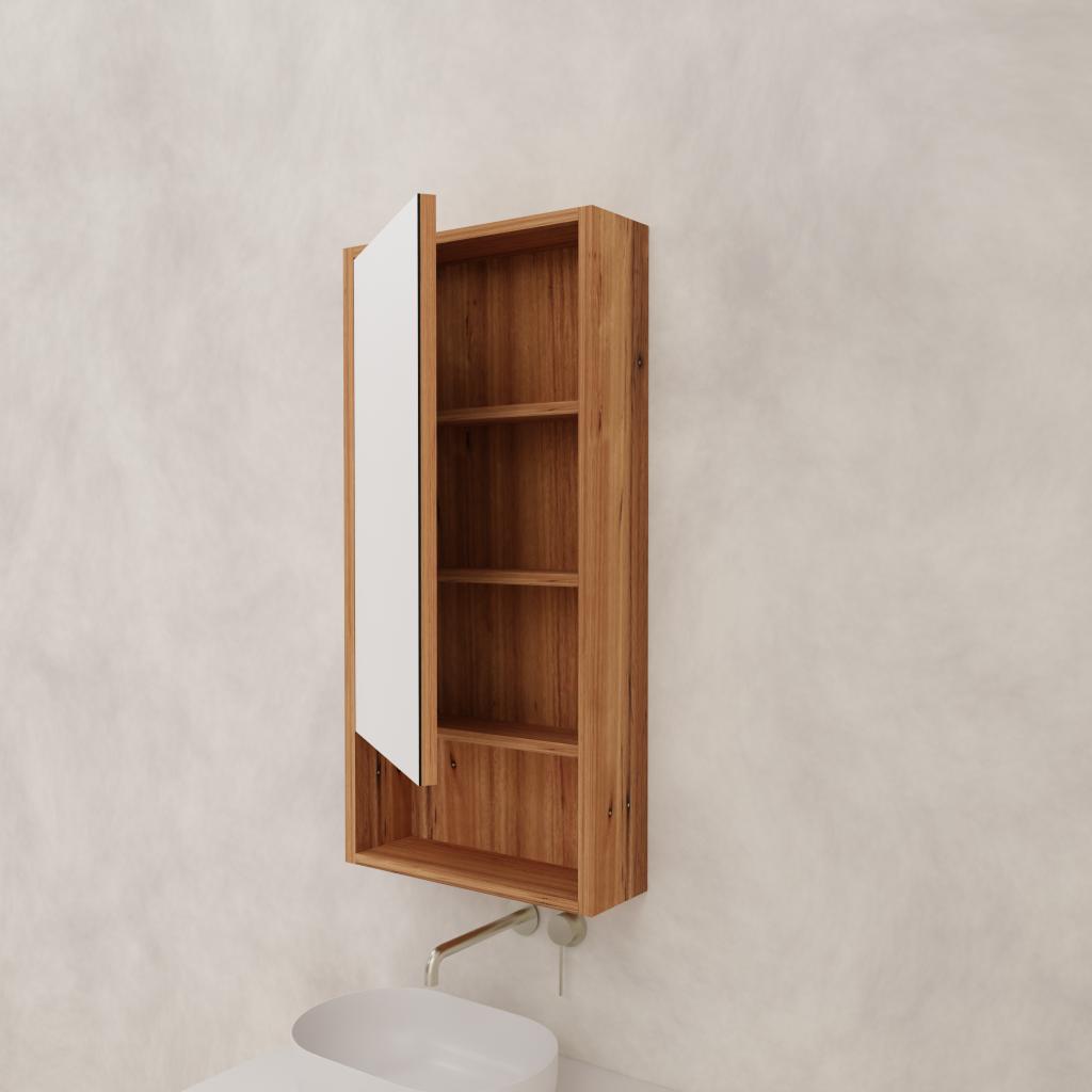 Carini - 450mm Blackbutt Shaving Cabinet