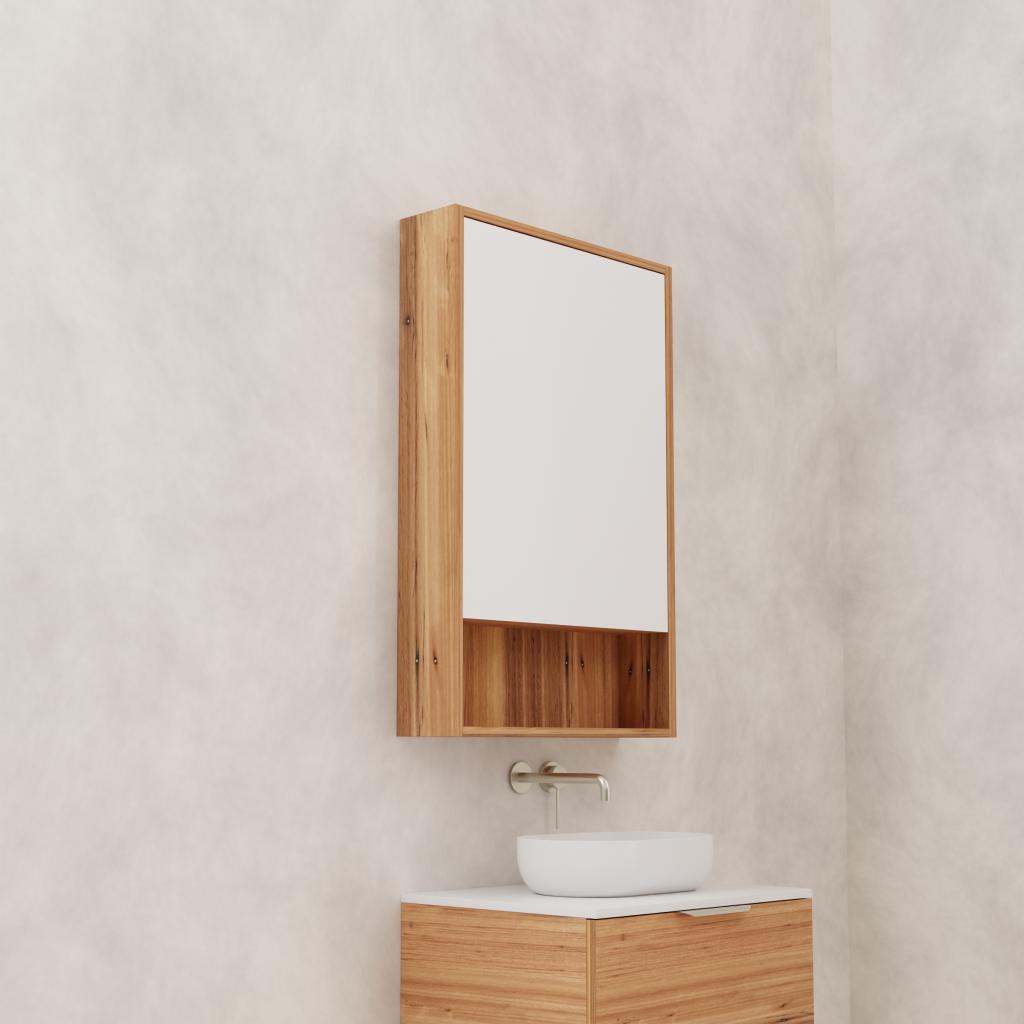 Carini - 600mm Blackbutt Shaving Cabinet
