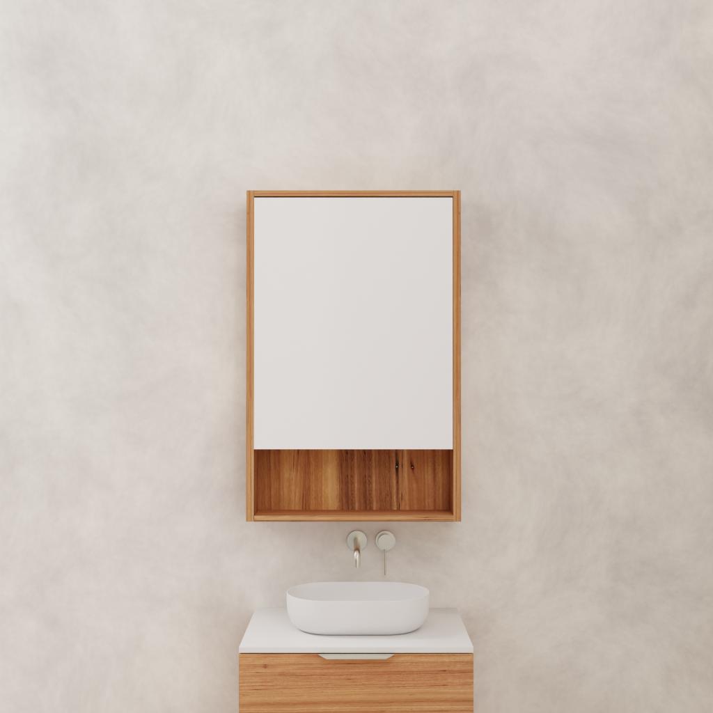 Carini - 600mm Blackbutt Shaving Cabinet