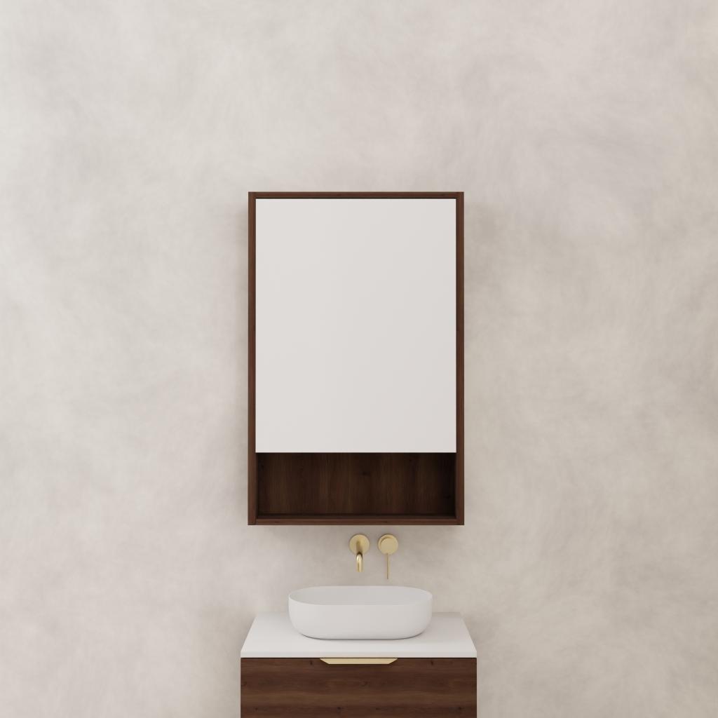 Carini - 600mm Chestnut Shaving Cabinet