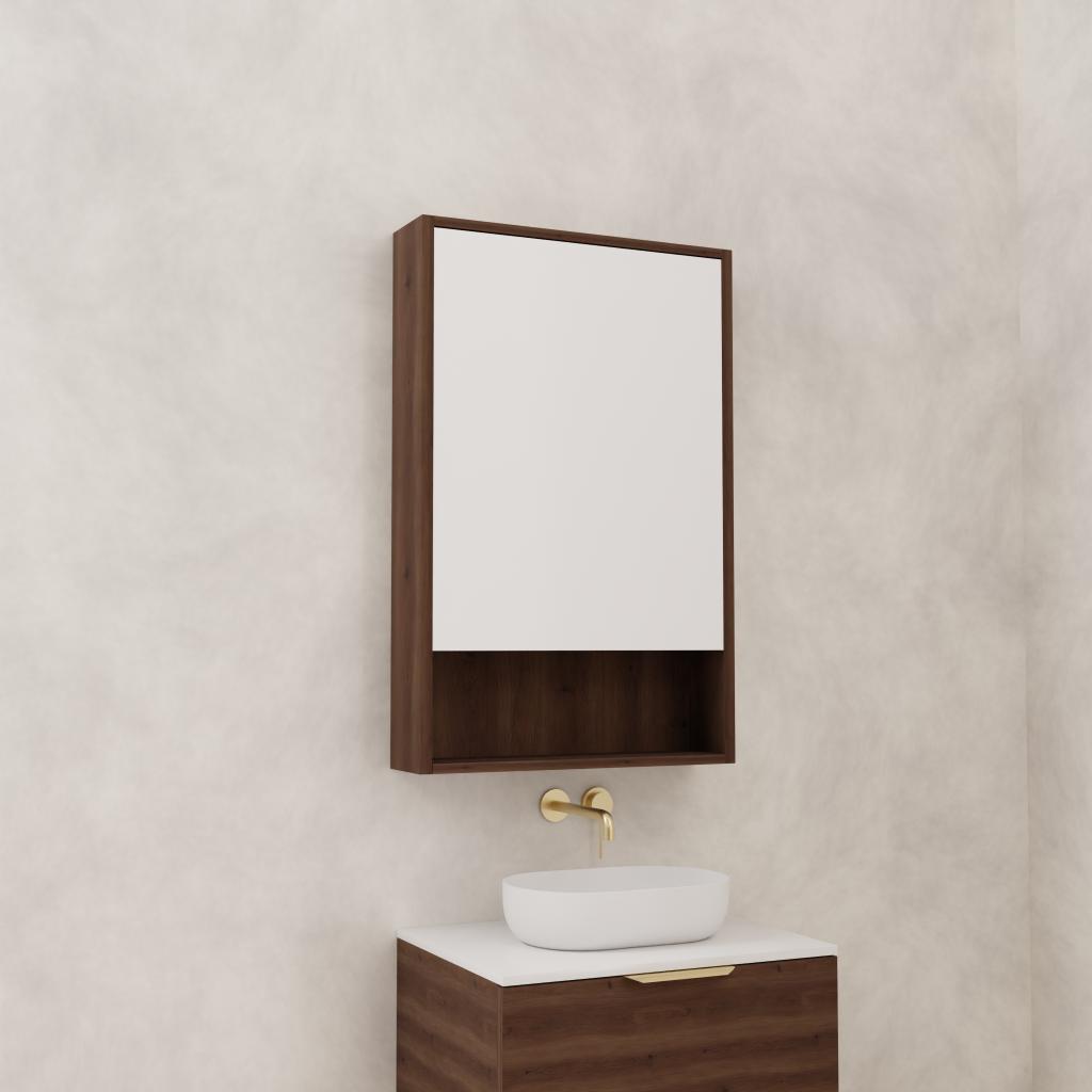Carini - 600mm Chestnut Shaving Cabinet