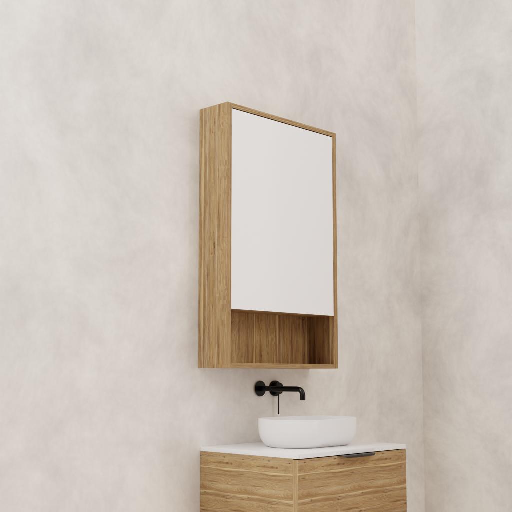 Carini - 600mm Tuscan Oak Shaving Cabinet