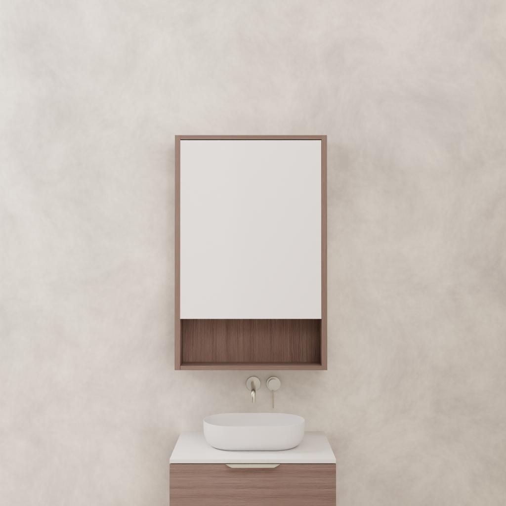 Carini - 600mm Urban Oak Shaving Cabinet