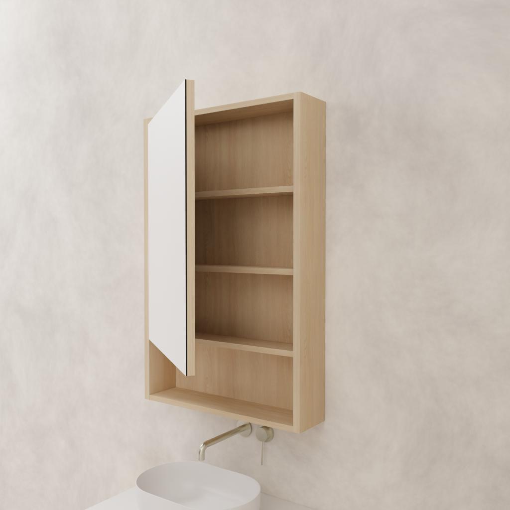 Carini - 600mm Vero Oak Shaving Cabinet
