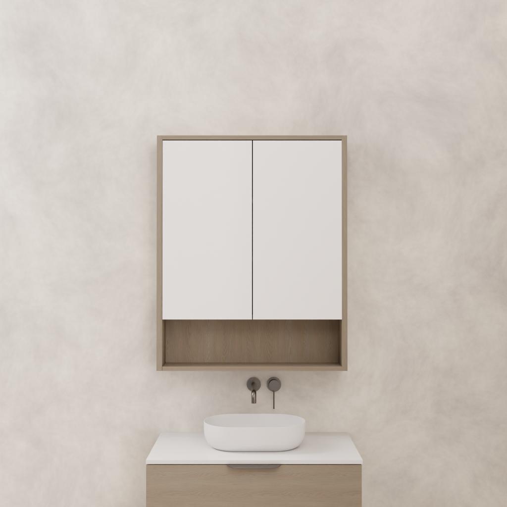 Carini - 750mm Smoked Ash Shaving Cabinet