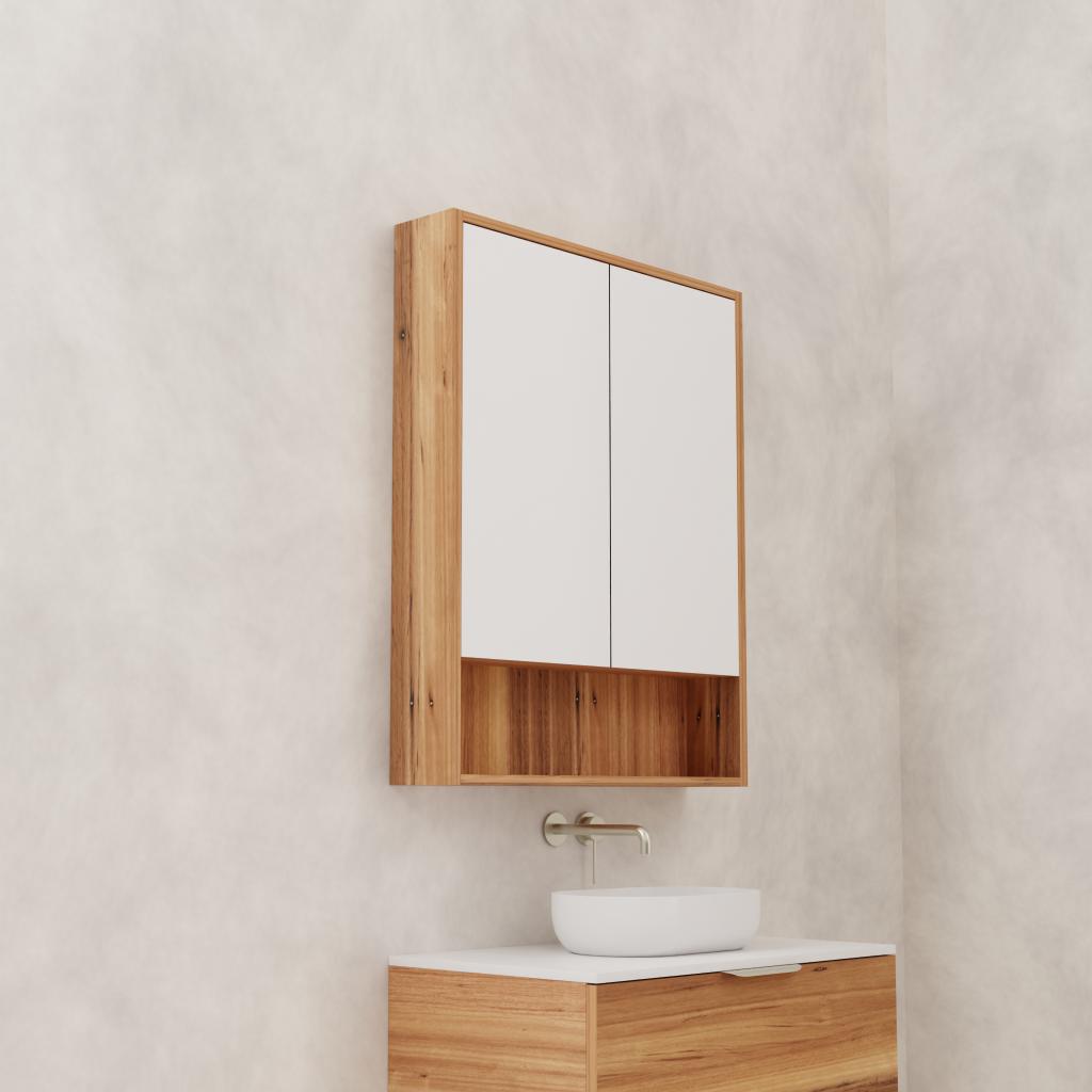Carini - 750mm Blackbutt Shaving Cabinet