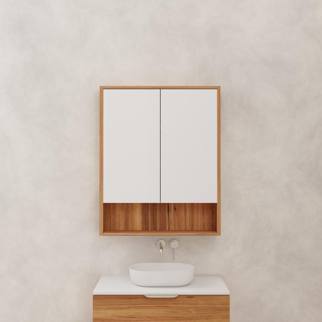 Carini - 750mm Blackbutt Shaving Cabinet