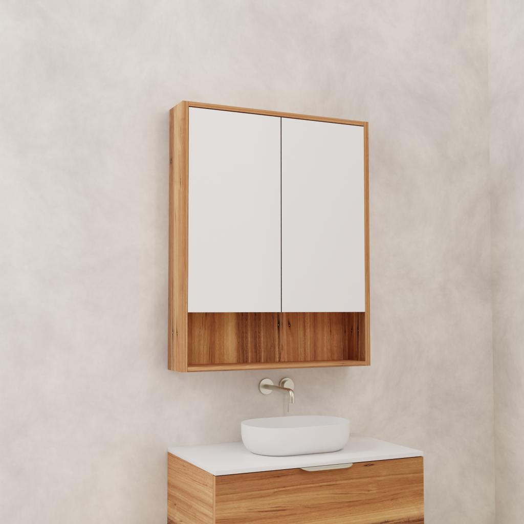 Carini - 750mm Blackbutt Shaving Cabinet