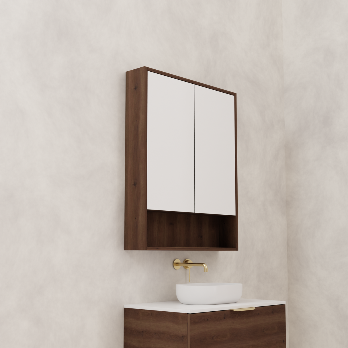 Carini - 750mm Chestnut Shaving Cabinet