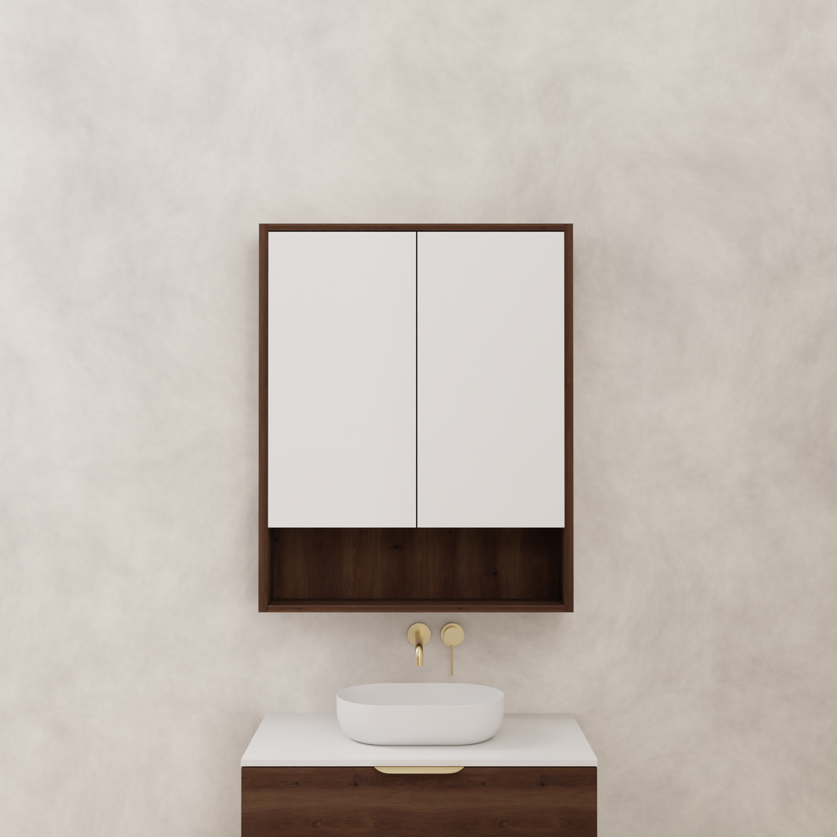 Carini - 750mm Chestnut Shaving Cabinet