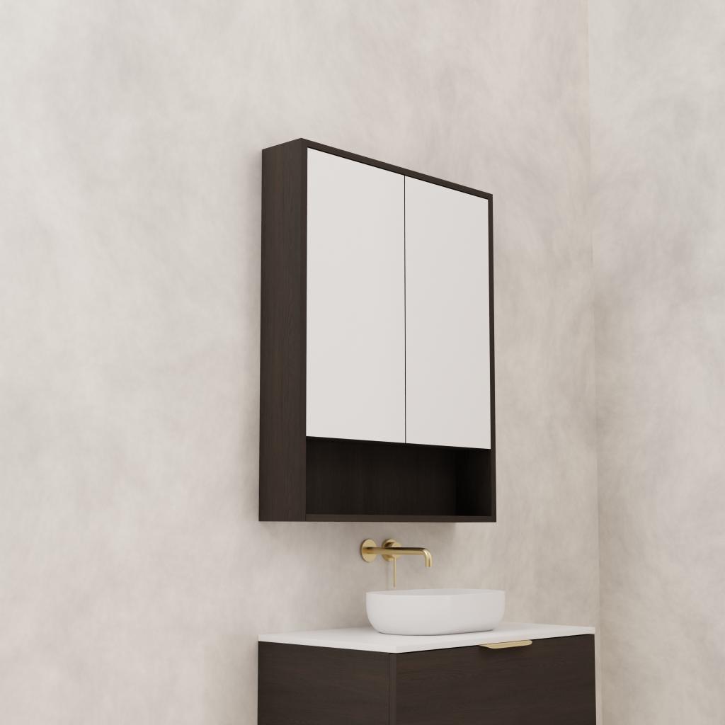Carini - 750mm Smoked Onyx Shaving Cabinet