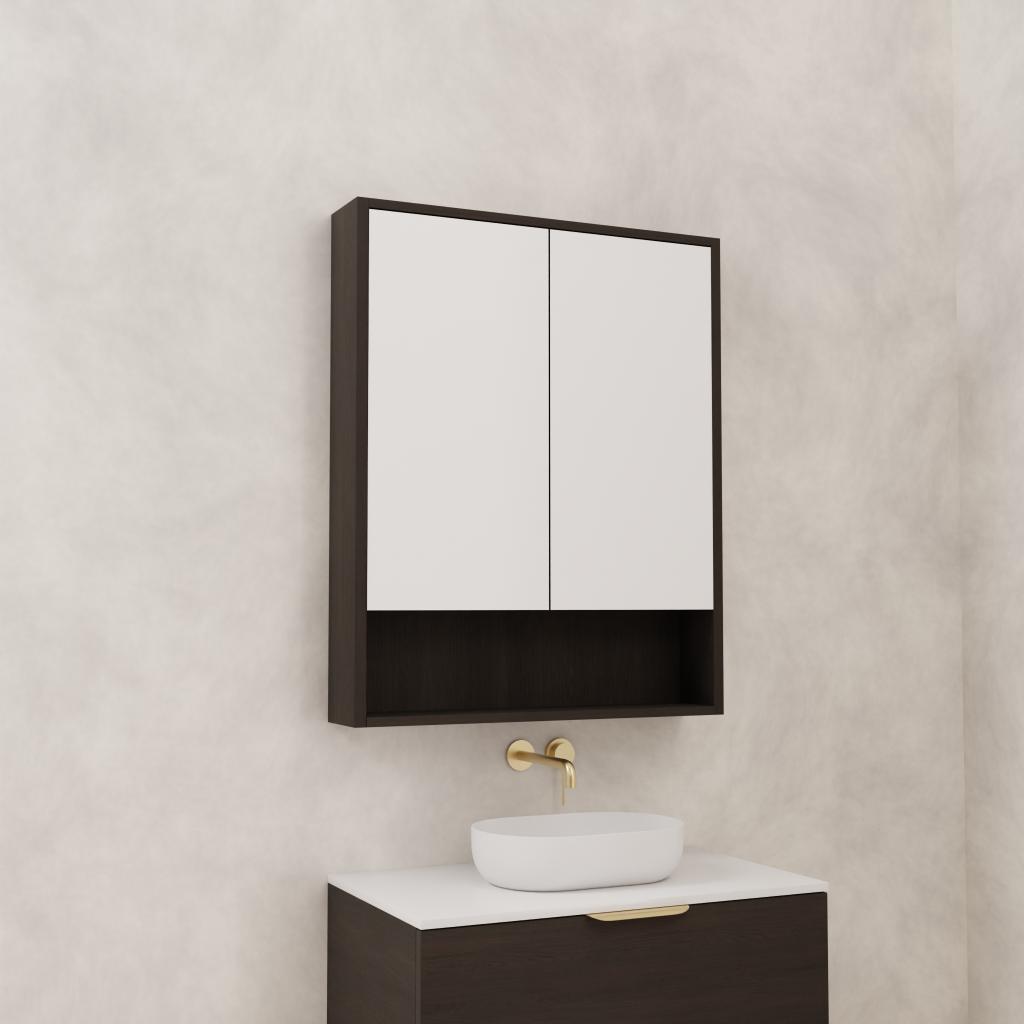Carini - 750mm Smoked Onyx Shaving Cabinet