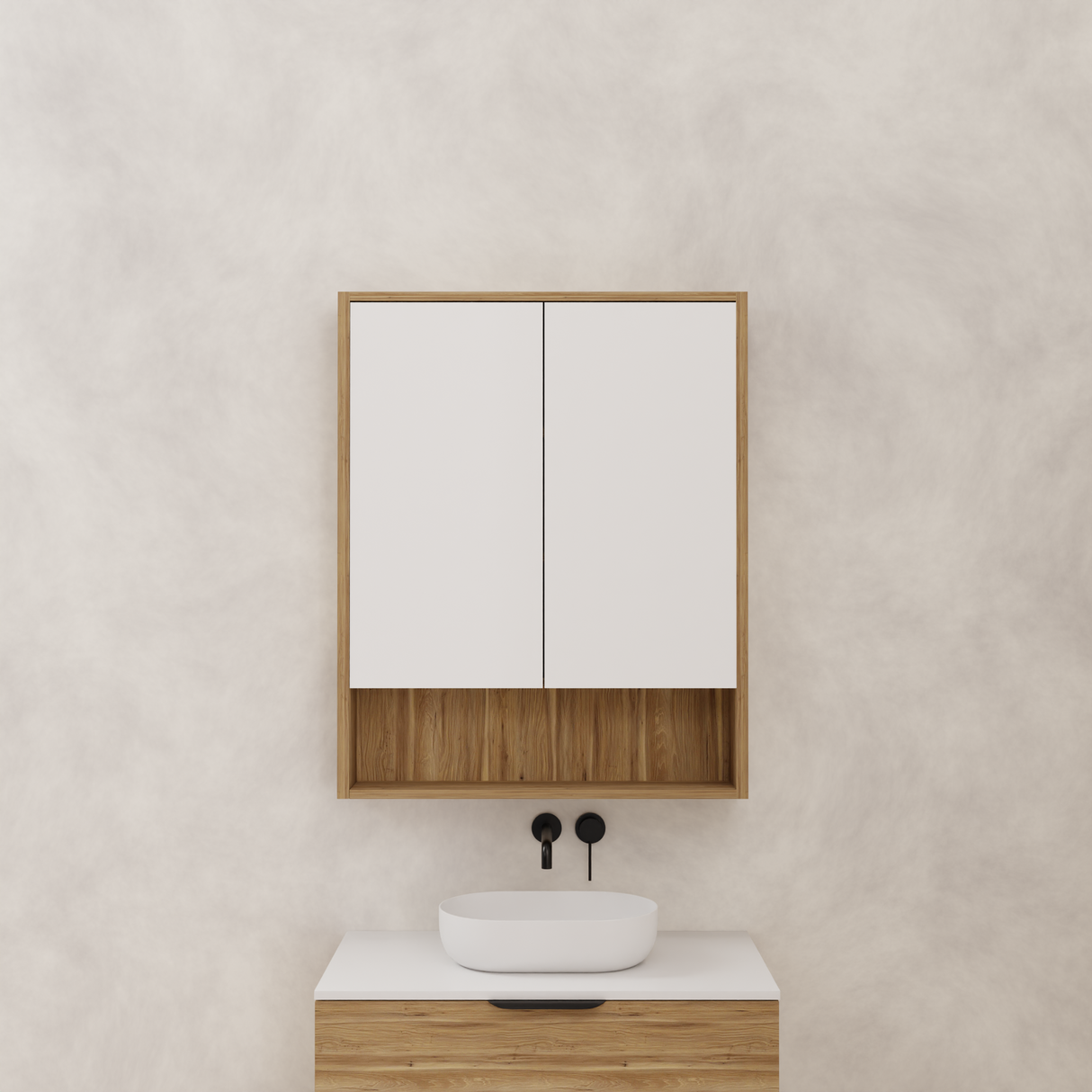 Carini - 750mm Tuscan Oak Shaving Cabinet