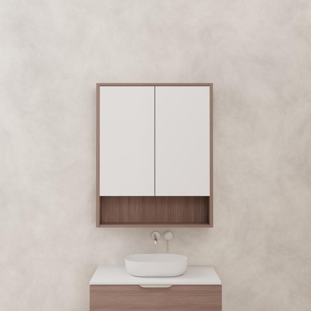 Carini - 750mm Urban Oak Shaving Cabinet